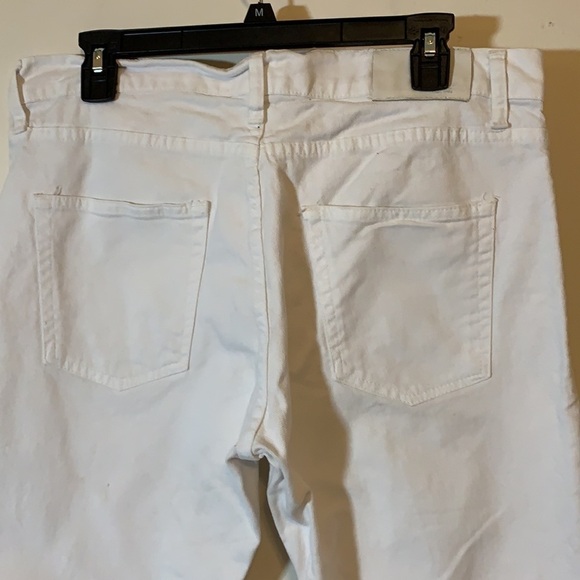 Zara Straight Leg White Jeans, 34 - Picture 4 of 6